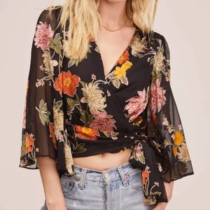 ASTR Imogen Wrap Blouse - XS